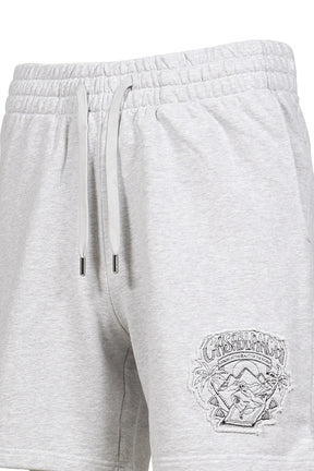 MAGIC CARPET APPLIQUE CLASSIC SHORTS / GREY