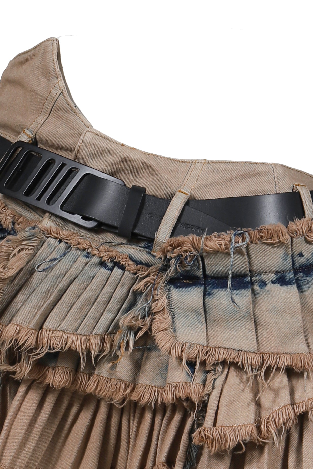 TWIRL MINI SKIRT / DENIM MUD WASH 