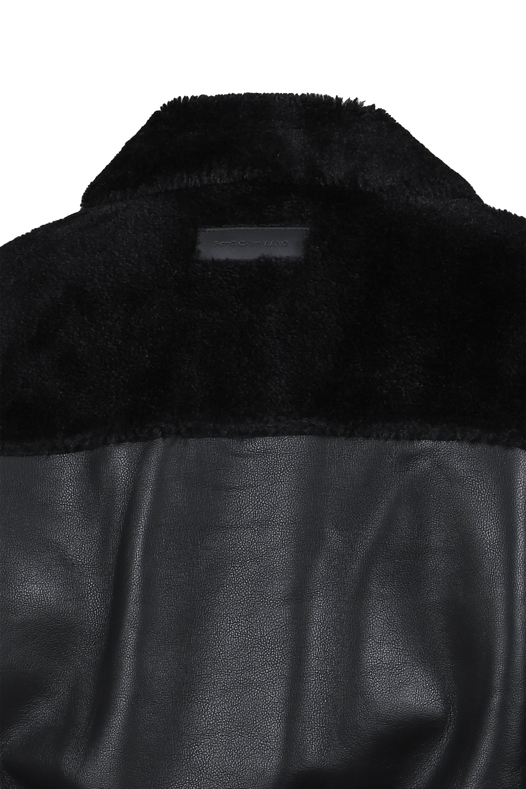 DOUBLE SIDED SHERPA JACKET / BLK