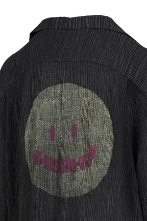 SMILE SHIRT UNISEX / WASHED BLK