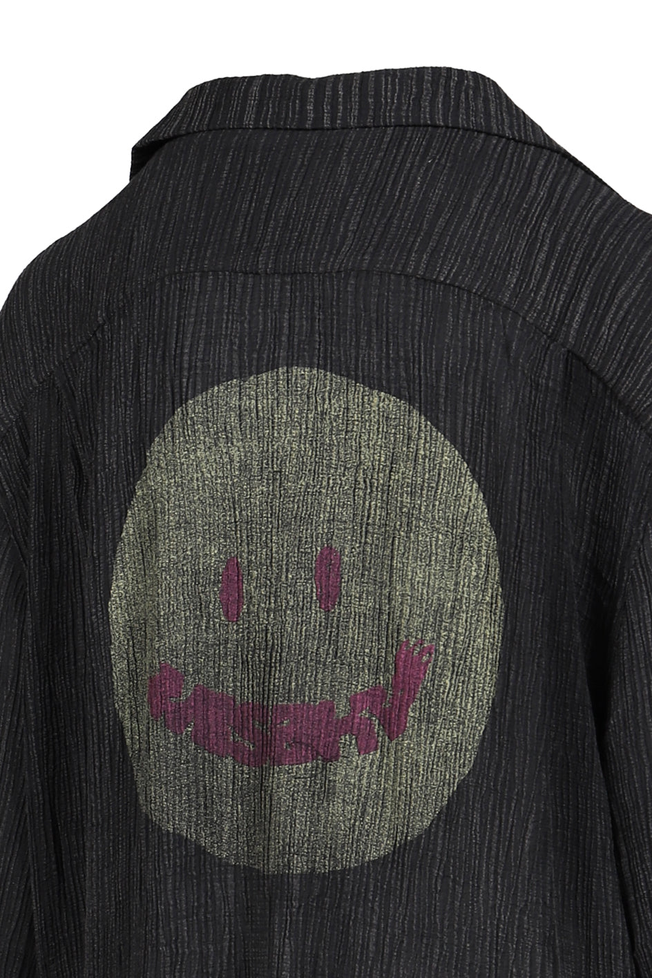 SMILE SHIRT UNISEX / WASHED BLK