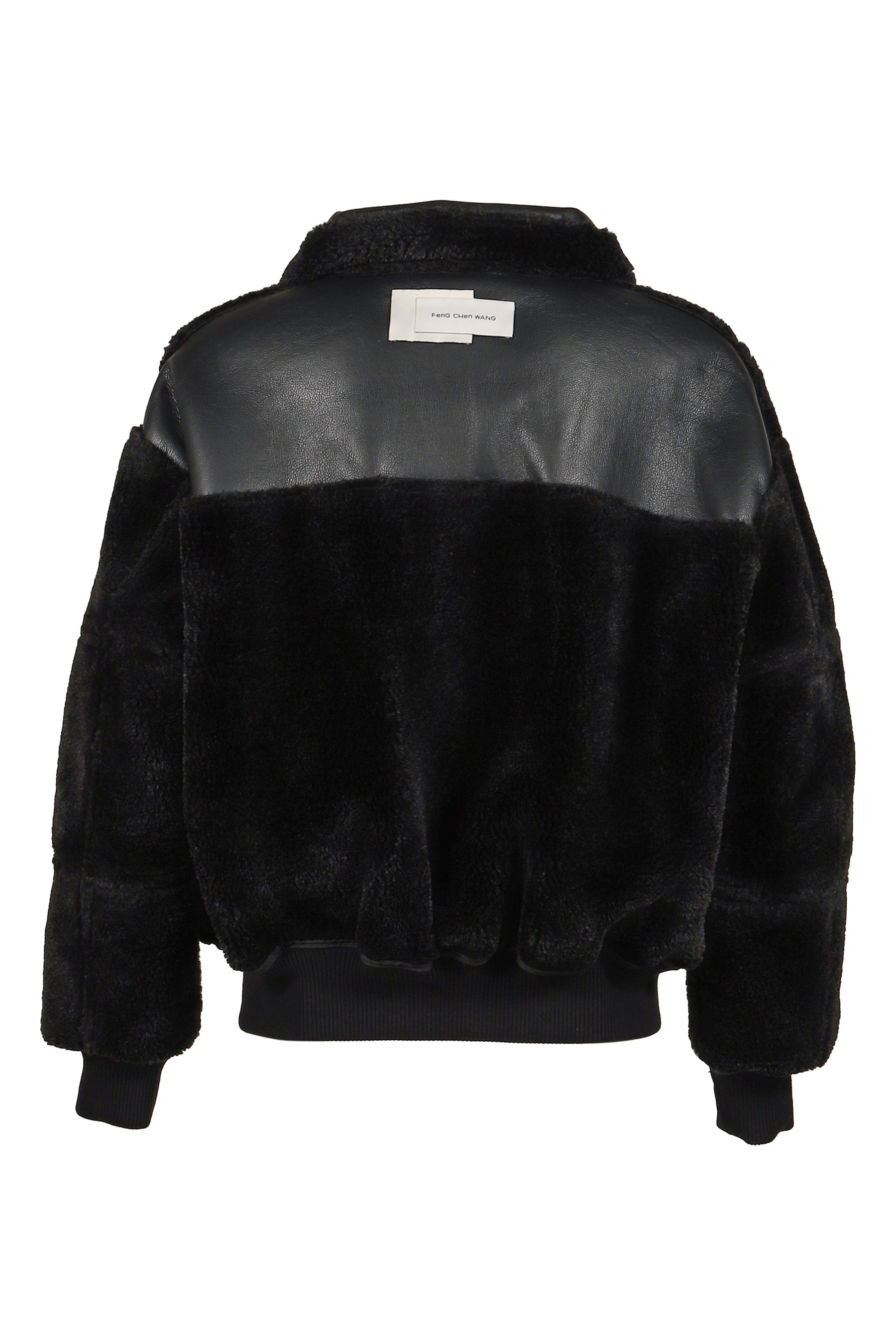 DOUBLE SIDED SHERPA JACKET / BLK