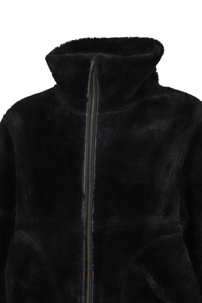 DOUBLE SIDED SHERPA JACKET / BLK