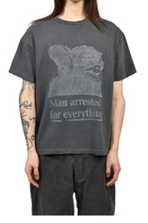 MAN ARRESTED TEE / BLK