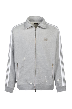 TRACK JACKET - COTTON JERSEY / DAMAGED (20TH EXCLUSIVE) / GRY