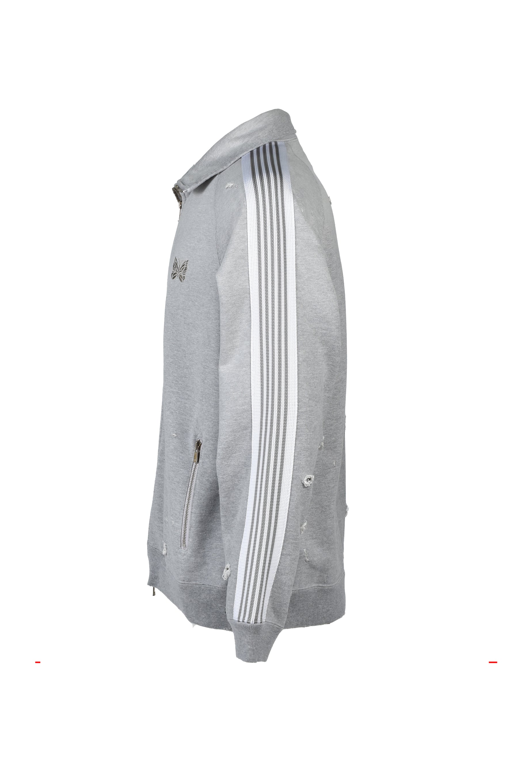 TRACK JACKET - COTTON JERSEY / DAMAGED (20TH EXCLUSIVE) / GRY