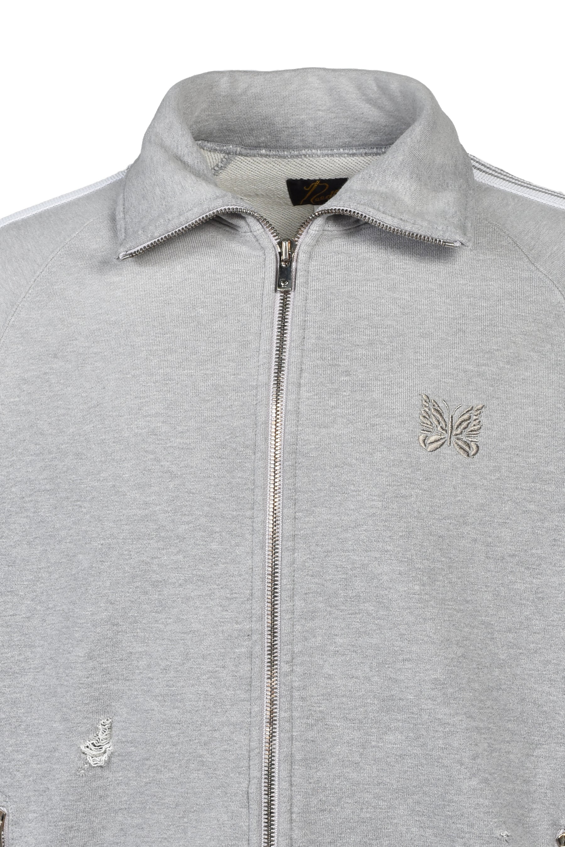 TRACK JACKET - COTTON JERSEY / DAMAGED (20TH EXCLUSIVE) / GRY