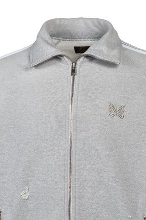 TRACK JACKET - COTTON JERSEY / DAMAGED (20TH EXCLUSIVE) / GRY