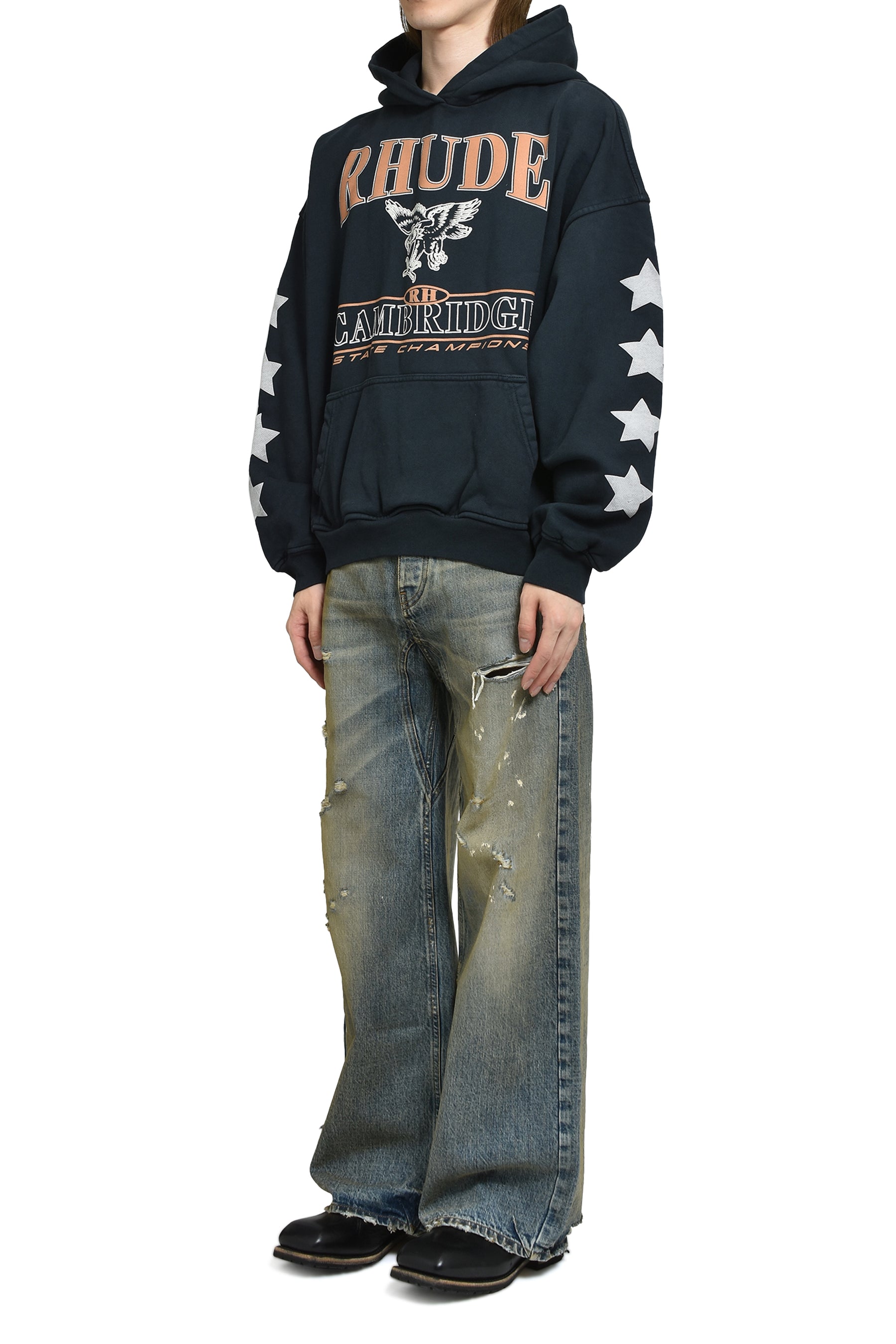 CAMBRIDGE STATE CHAMPS HOODIE / VTG BLK