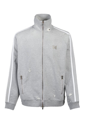 TRACK JACKET - COTTON JERSEY / DAMAGED (20TH EXCLUSIVE) / GRY