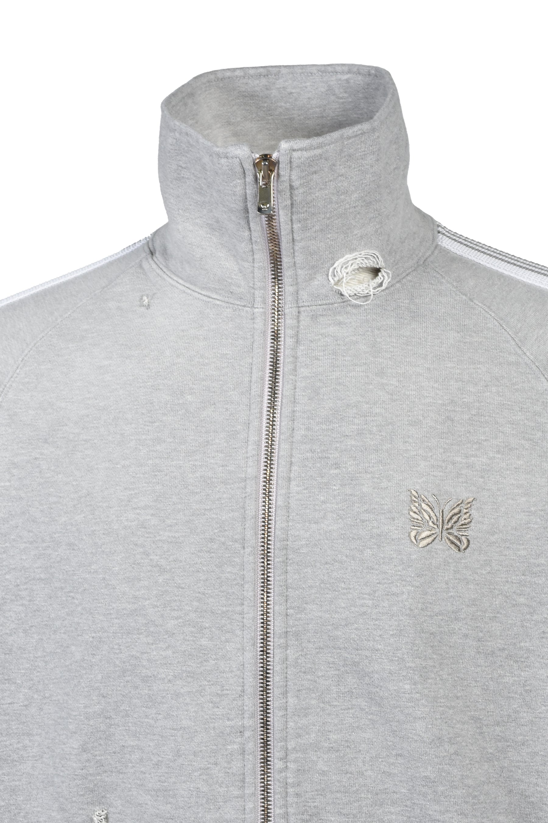 TRACK JACKET - COTTON JERSEY / DAMAGED (20TH EXCLUSIVE) / GRY