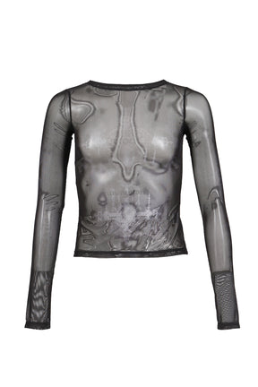 FACADE MESH SHIRT  / BLK