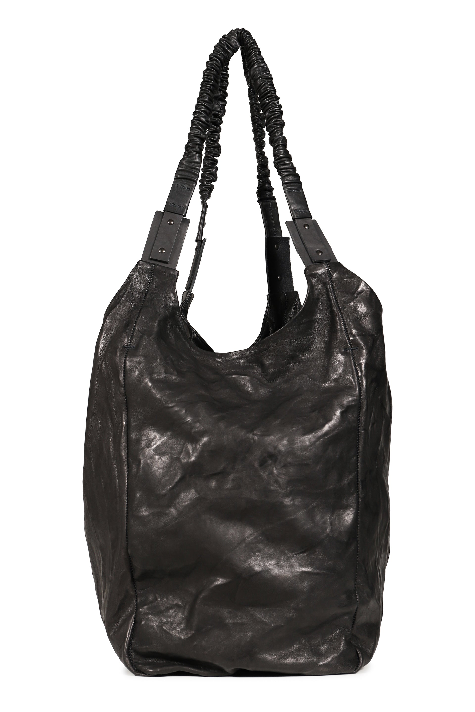 ESCROC CROSSBODY LEATHER BAG / NOIR