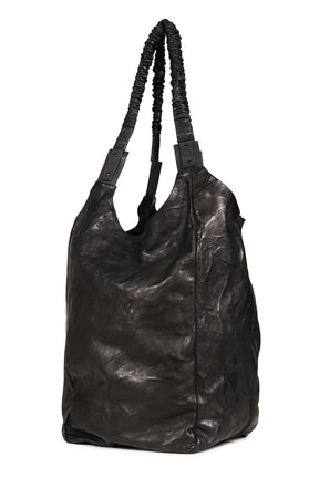 ESCROC CROSSBODY LEATHER BAG / NOIR
