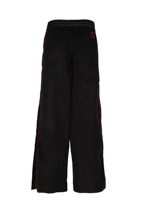 PLEATED TRACK PANT / BLK