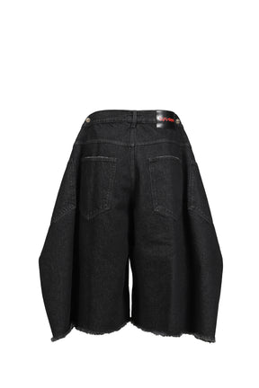 MAXI SHORTS / RINSED BLK