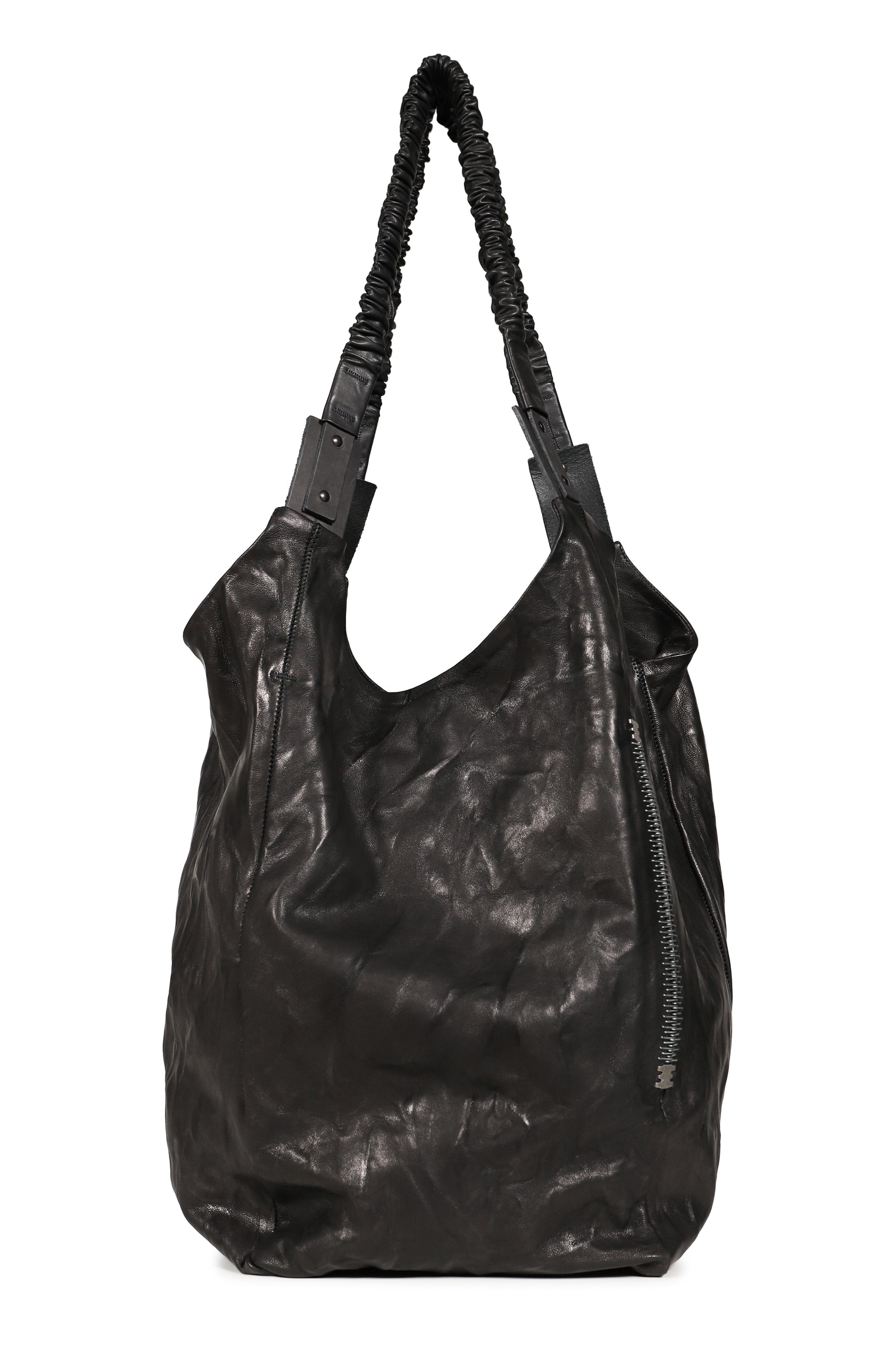 ESCROC CROSSBODY LEATHER BAG / NOIR