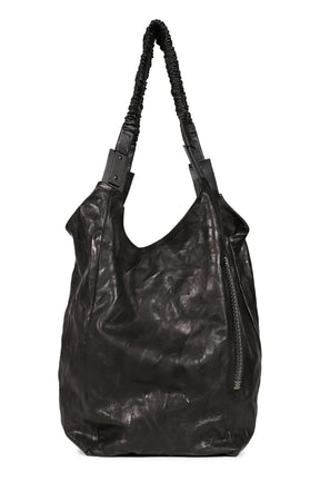 ESCROC CROSSBODY LEATHER BAG / NOIR