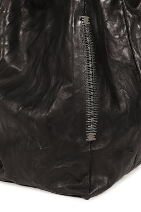 ESCROC CROSSBODY LEATHER BAG / NOIR