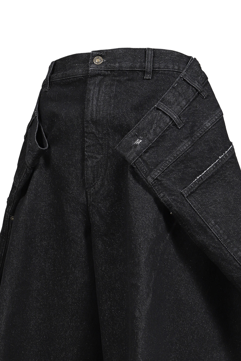 MAXI SHORTS / RINSED BLK