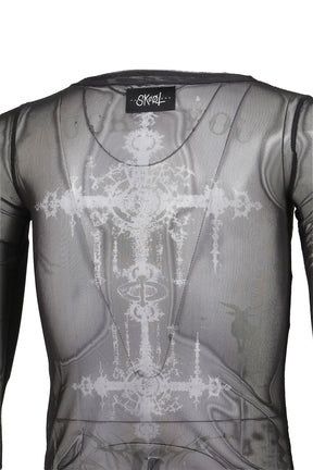 FACADE MESH SHIRT  / BLK