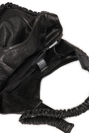 ESCROC CROSSBODY LEATHER BAG / NOIR