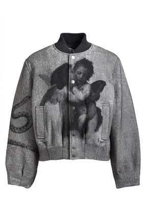 ANGEL BOMBER JACKET / GRY 