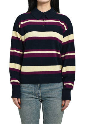 COLLEGIATE STRIPE POLO / MIDNIGHT COMBO