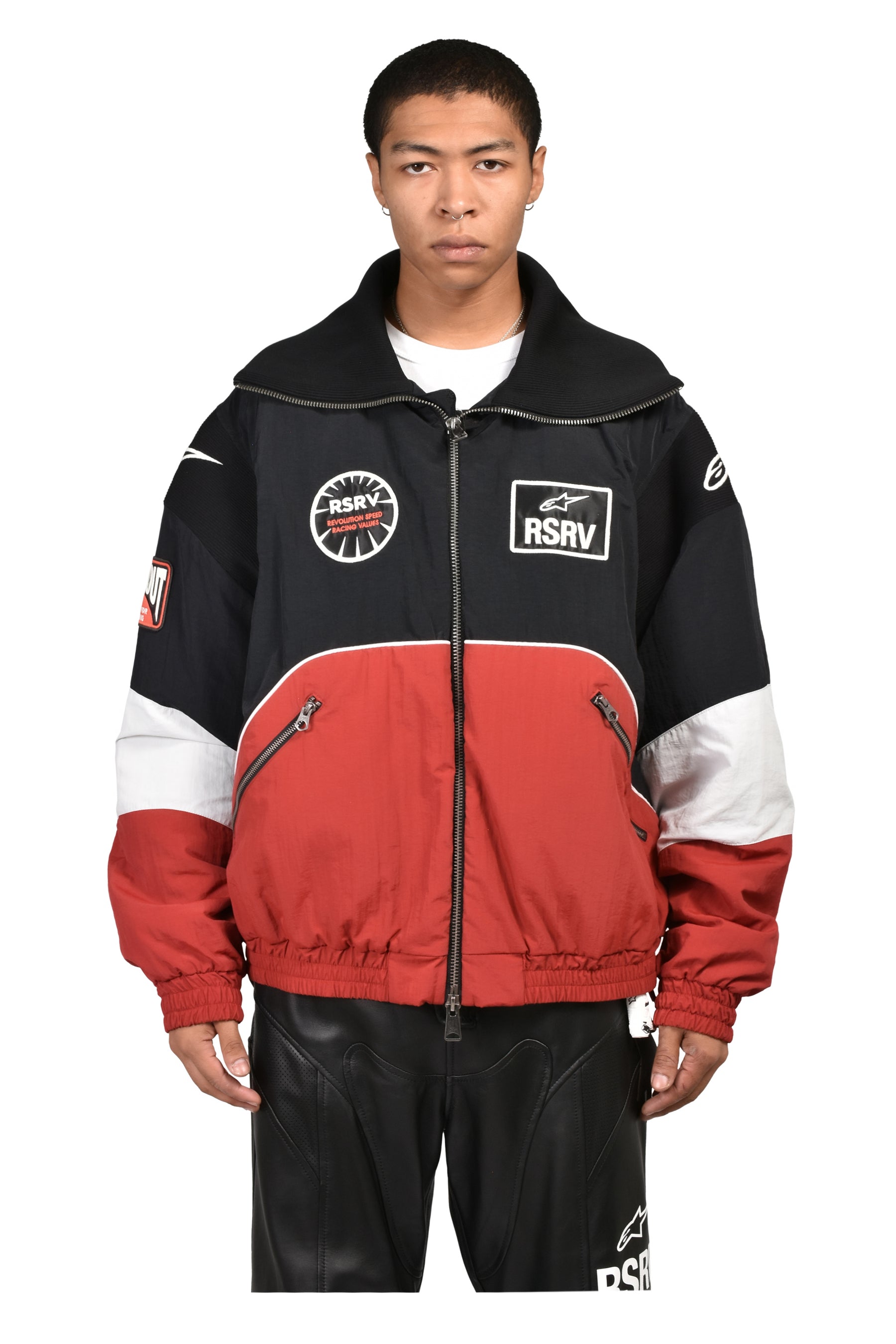 MEMORIES PADDED JACKET / BLKRED