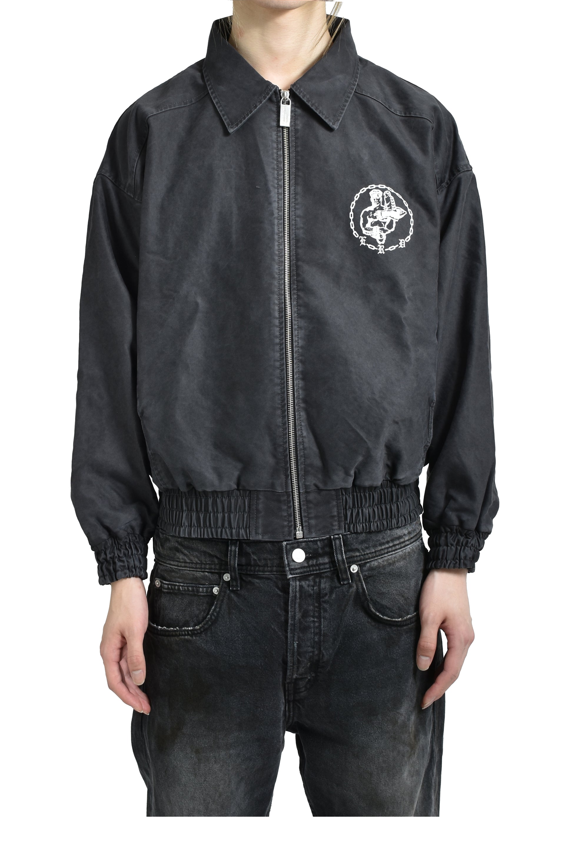 ENFANT EN CHAINE TRACK JACKET / BLK