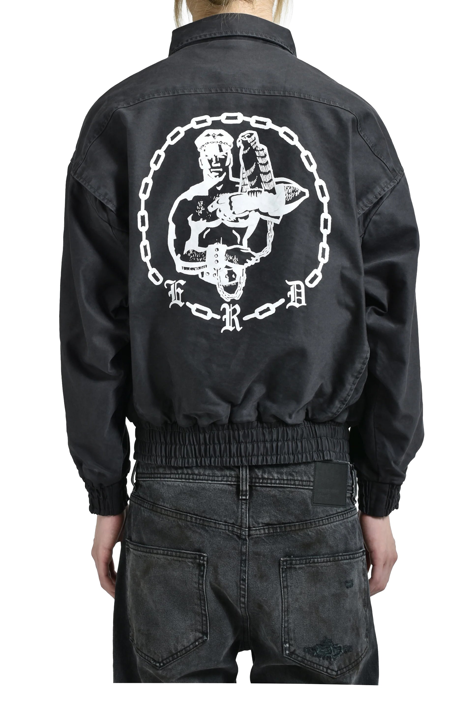 ENFANT EN CHAINE TRACK JACKET / BLK