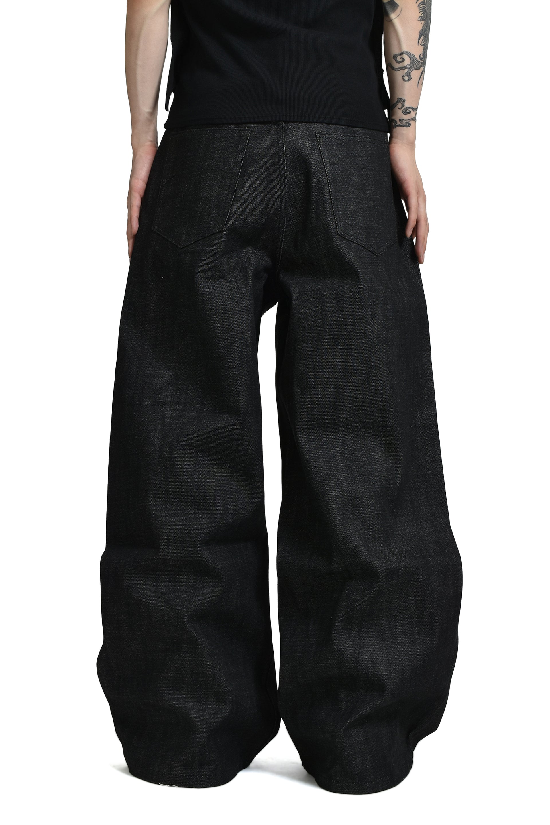 No Faith Studios 日本のセルビッジアラスナデニム JAPANESE SELVEDGE WORN BOOT CUT DENIM – NO/FAITH STUDIOS