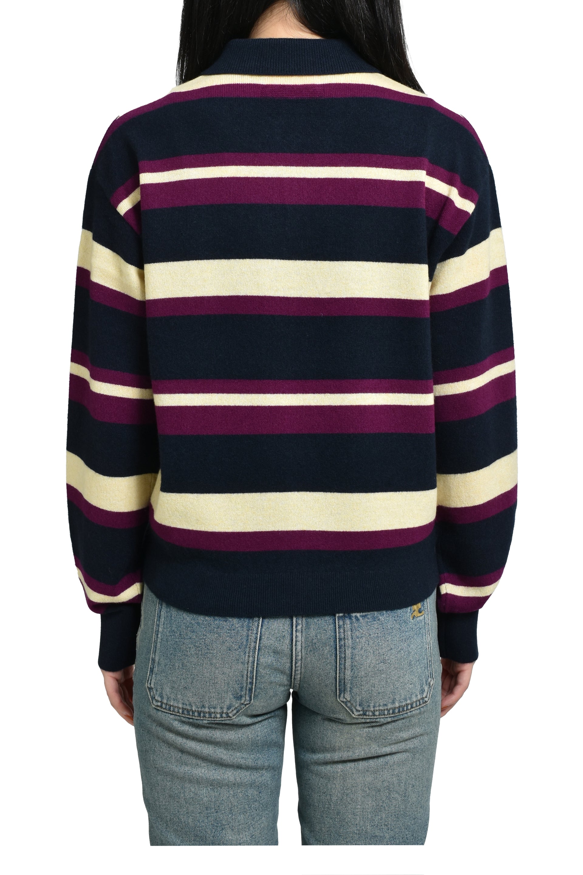 COLLEGIATE STRIPE POLO / MIDNIGHT COMBO