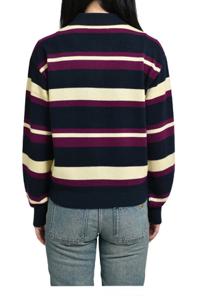 COLLEGIATE STRIPE POLO / MIDNIGHT COMBO