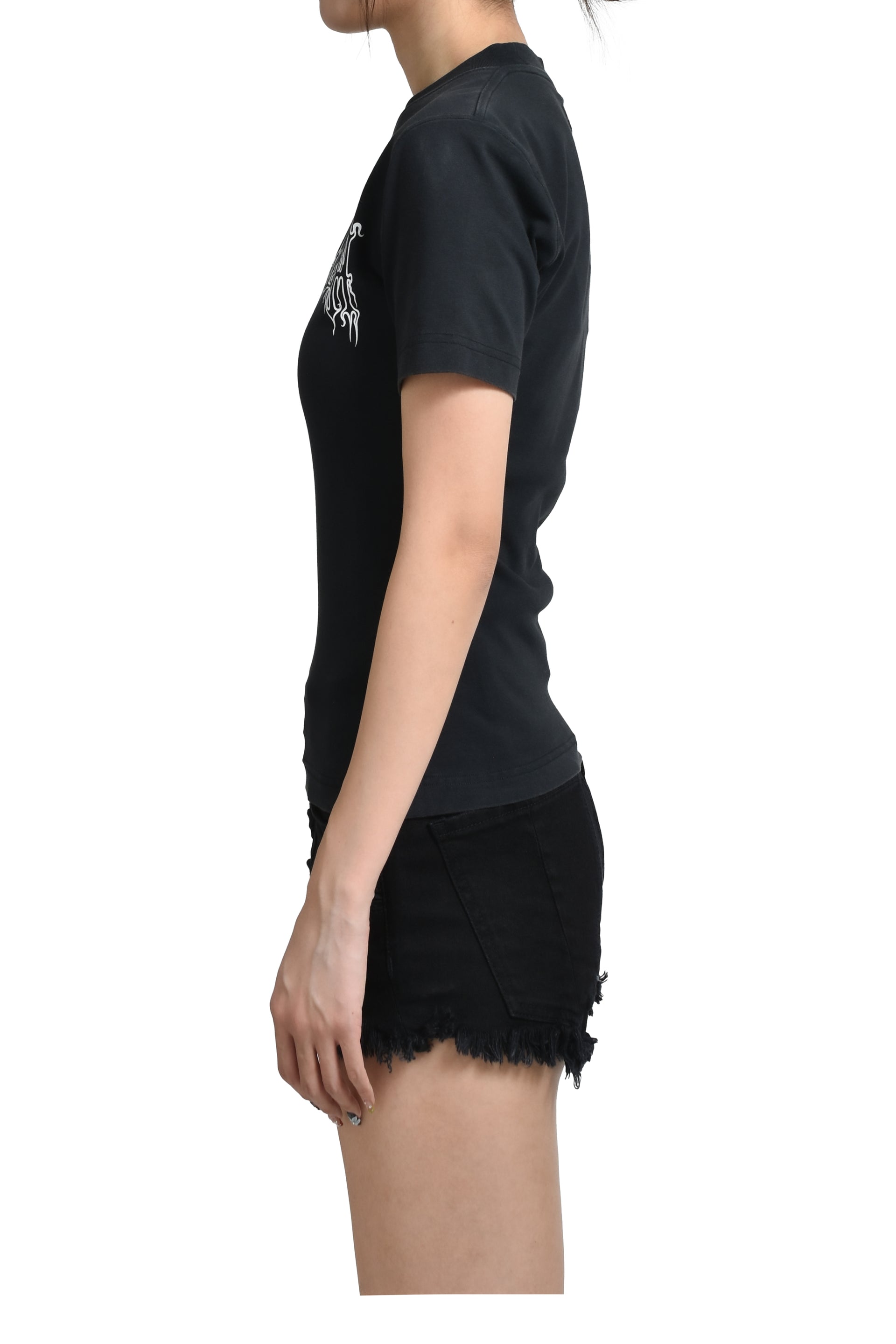 COF LOGO FITTED T-SHIRT WOMEN / BLK