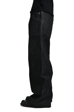 RAW DENIM JAPANESE ULTRA LOOSE FIT / BLK 