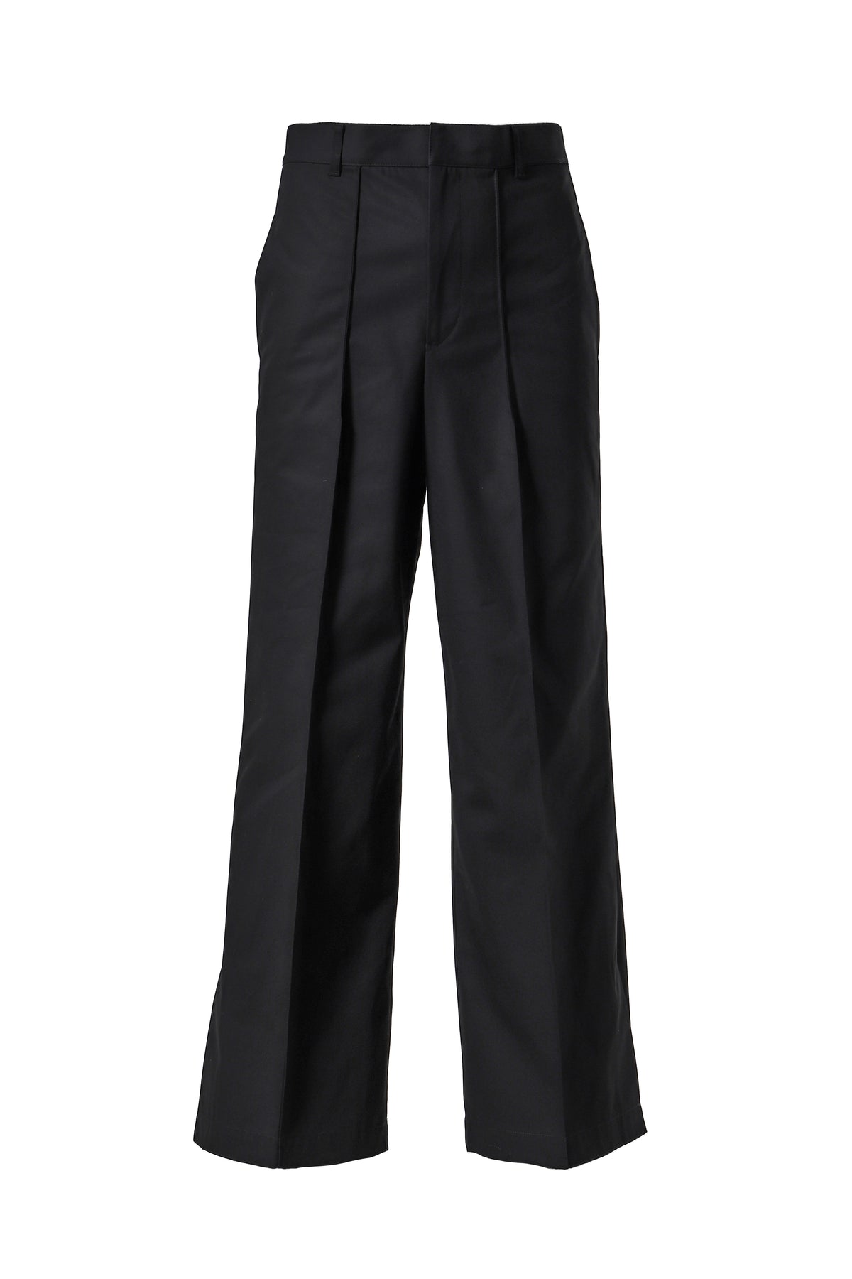 HIGH TWIST TWILL PANTS / BLK