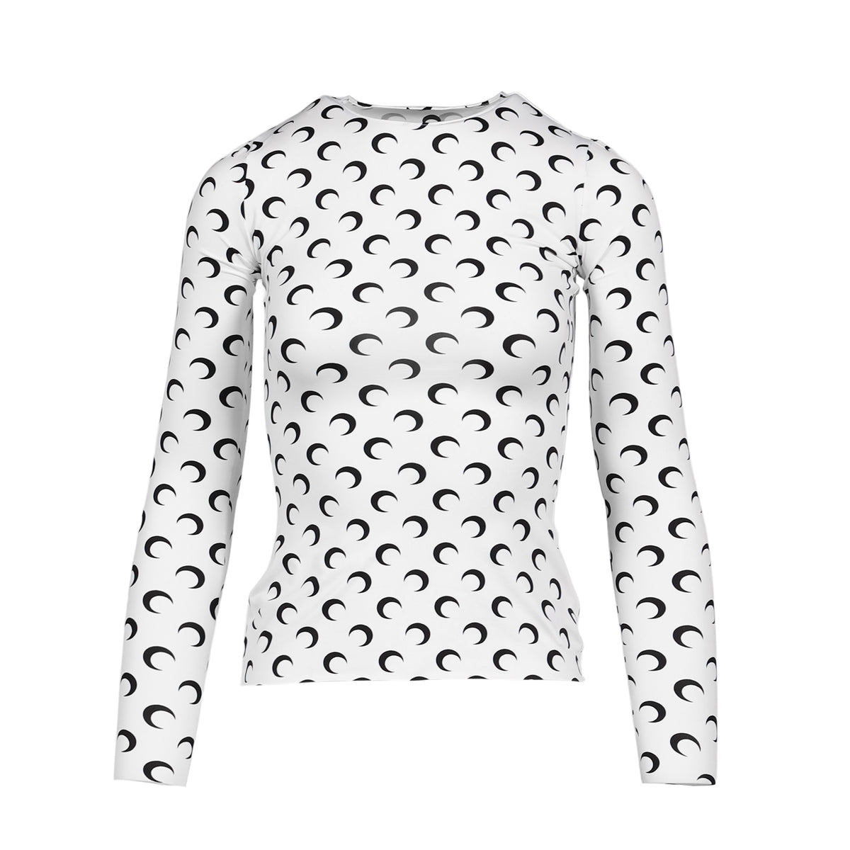 Marine Serre マリーン セル SS26 MOON PRINTED JERSEY LS CREWNECK