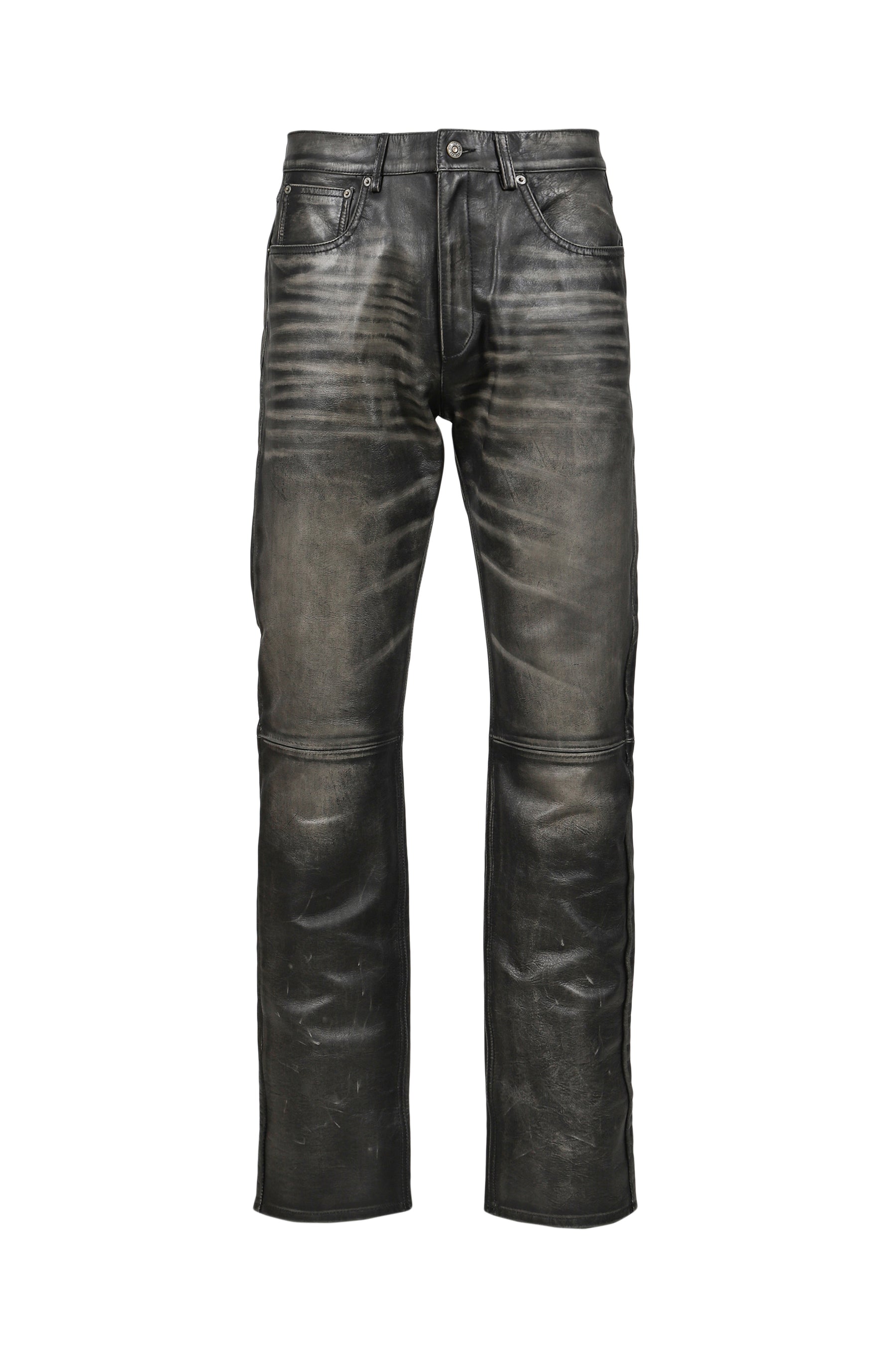 424 LEATHER FIVEPOCKET / BLK