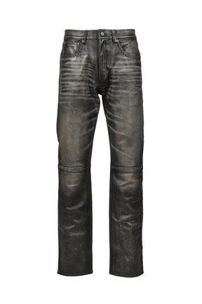 424 LEATHER FIVEPOCKET / BLK