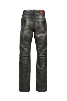 424 LEATHER FIVEPOCKET / BLK