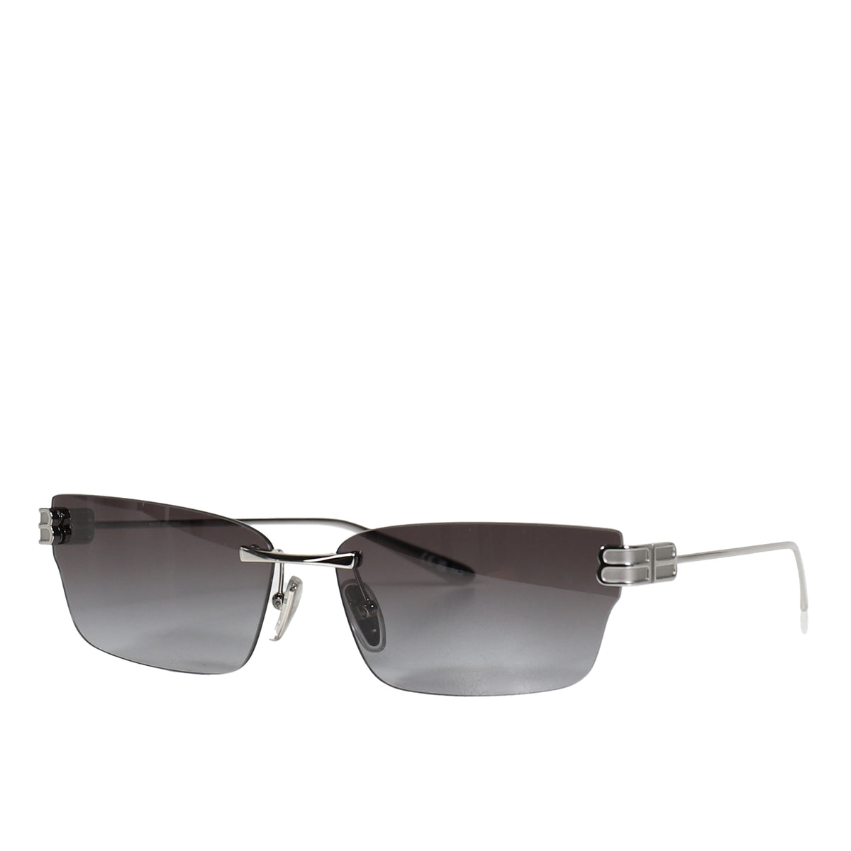 BALENCIAGA バレンシアガ アイウェア BB0487S-002 / SIL BLK - NUBIAN
