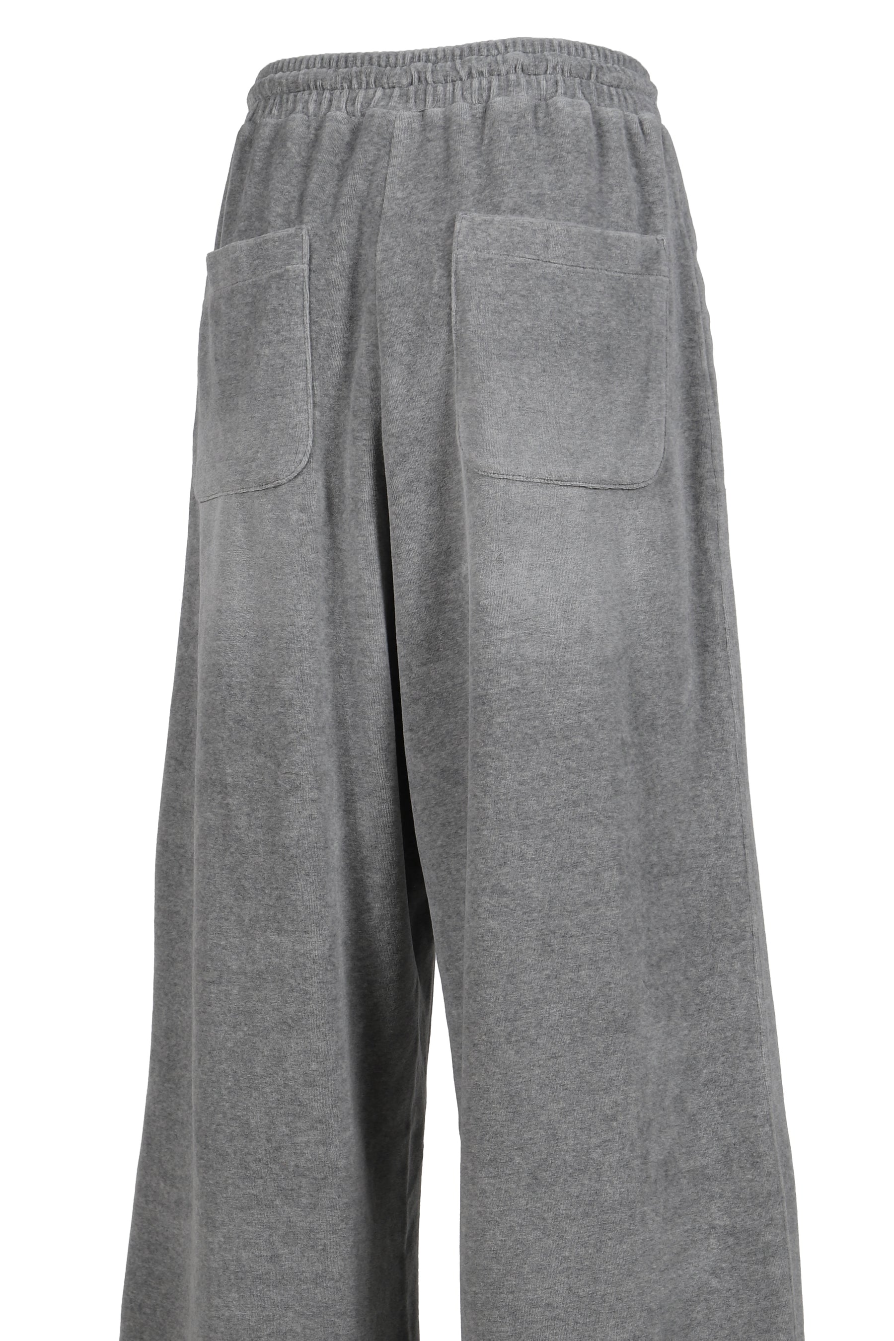 Velour Wide Sweatpants / Gray 