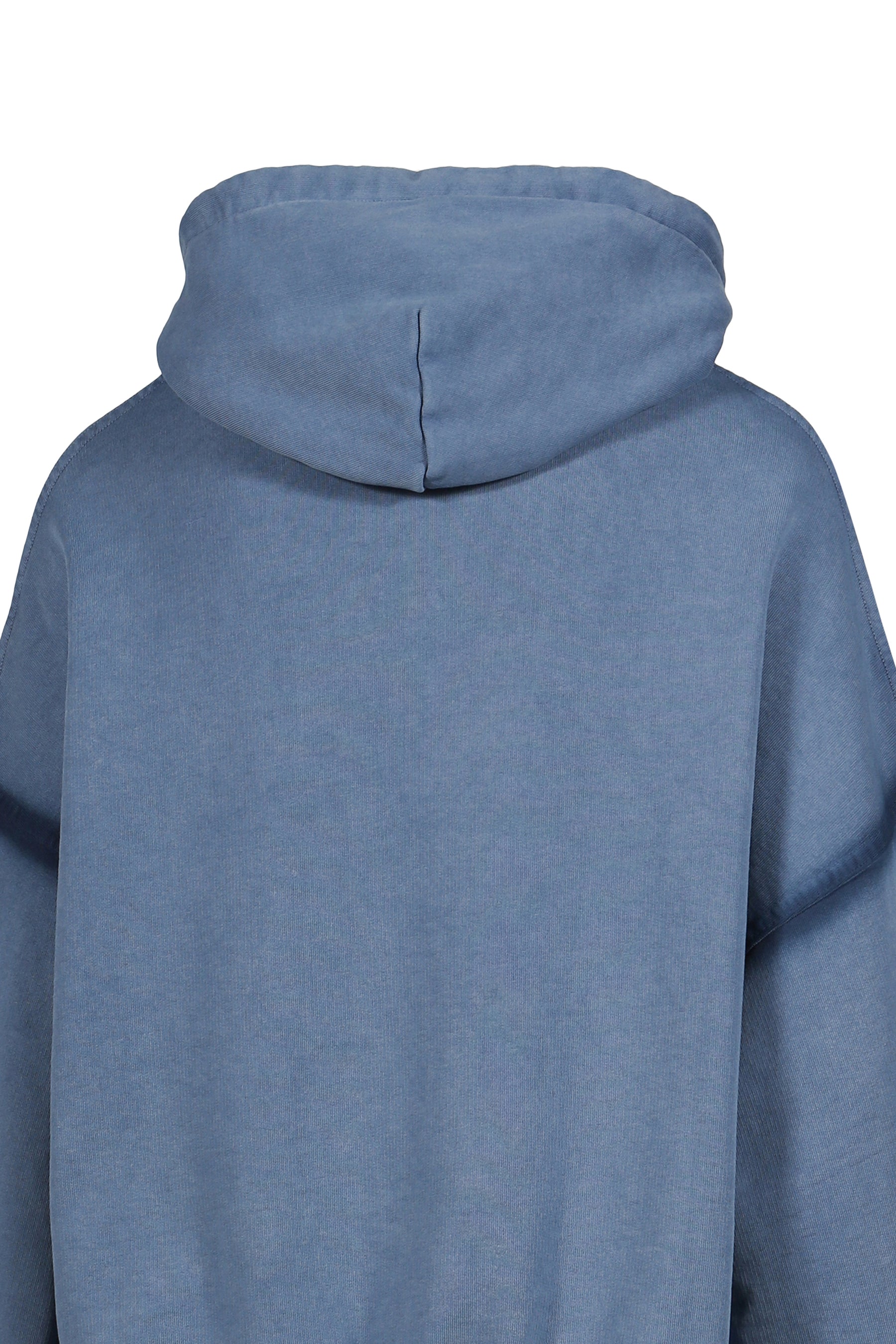 OS SHOULDERLESS HOODIE CUT AV-LOGO BLUE / BLU 