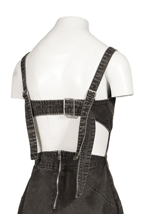 DENIM ONE PIECE / BLK