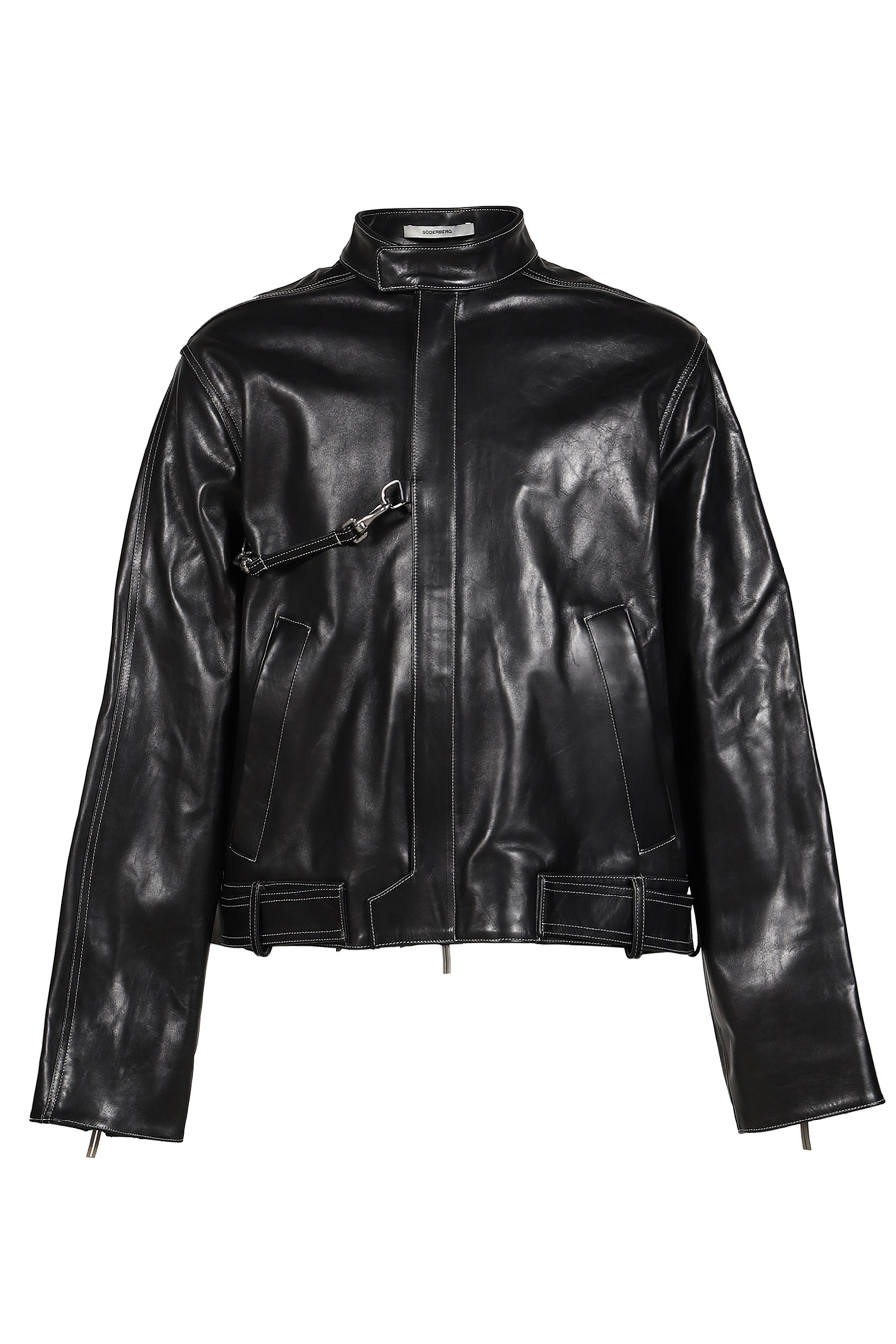 LOCKLINE LEATHER JACKET / BLK
