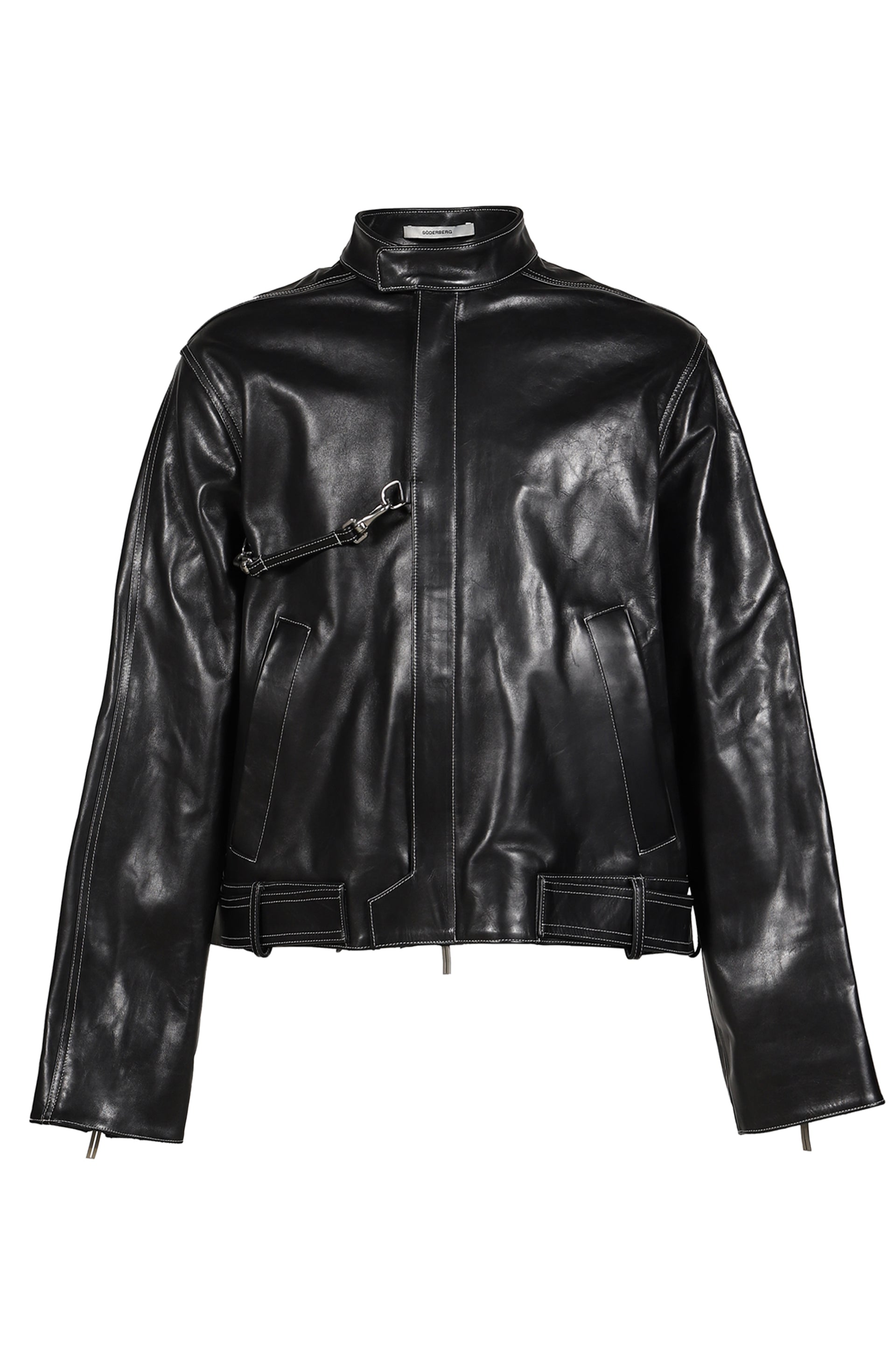 LOCKLINE LEATHER JACKET / BLK