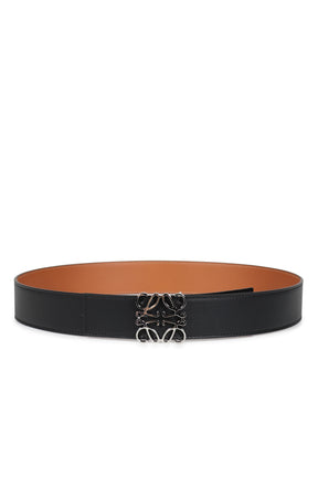 ANAGRAM REVERSIBLE 4CM BELT / BLK/TAN/PALLADIUM