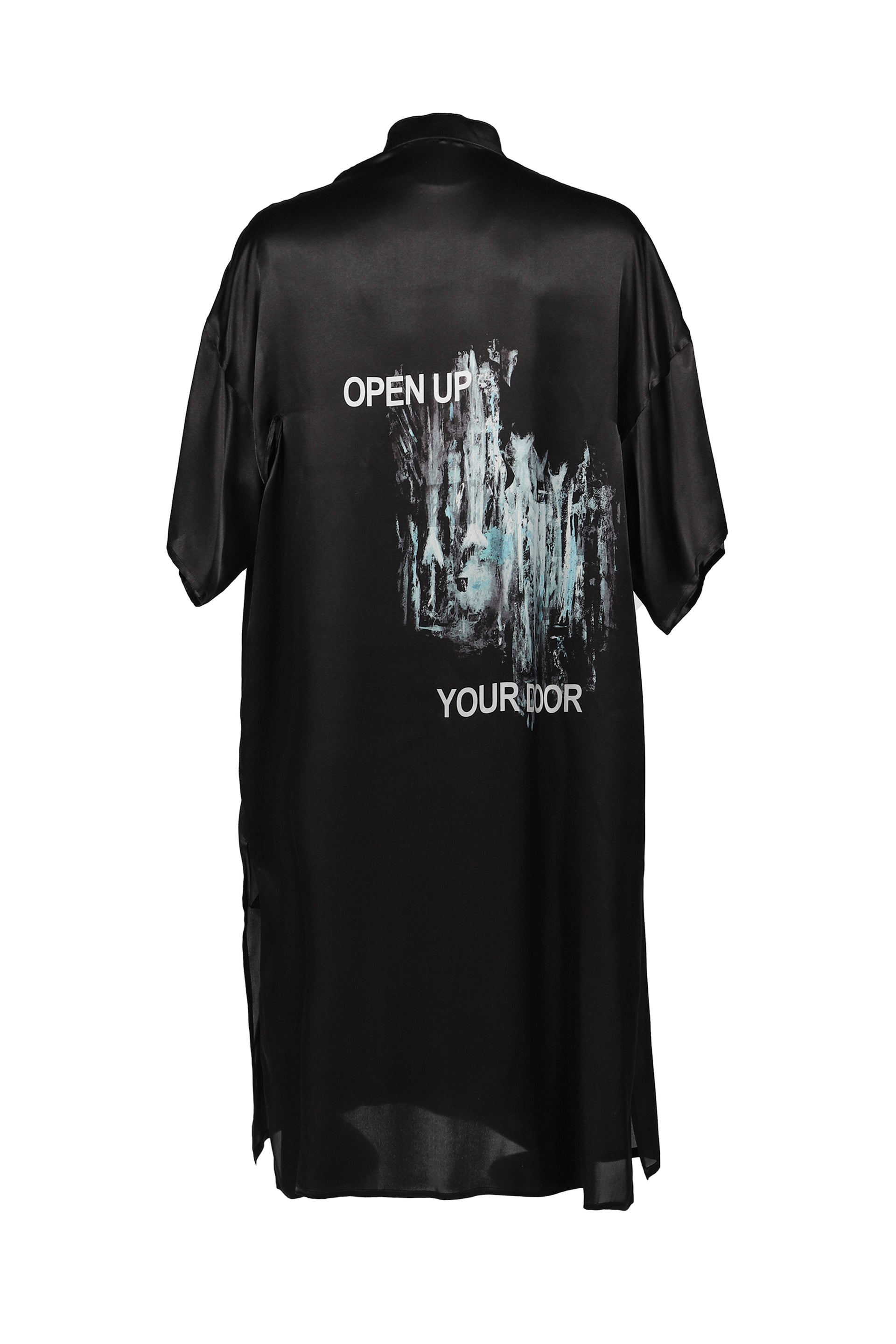 S/S CHINA FRINGE SHIRT / BLK