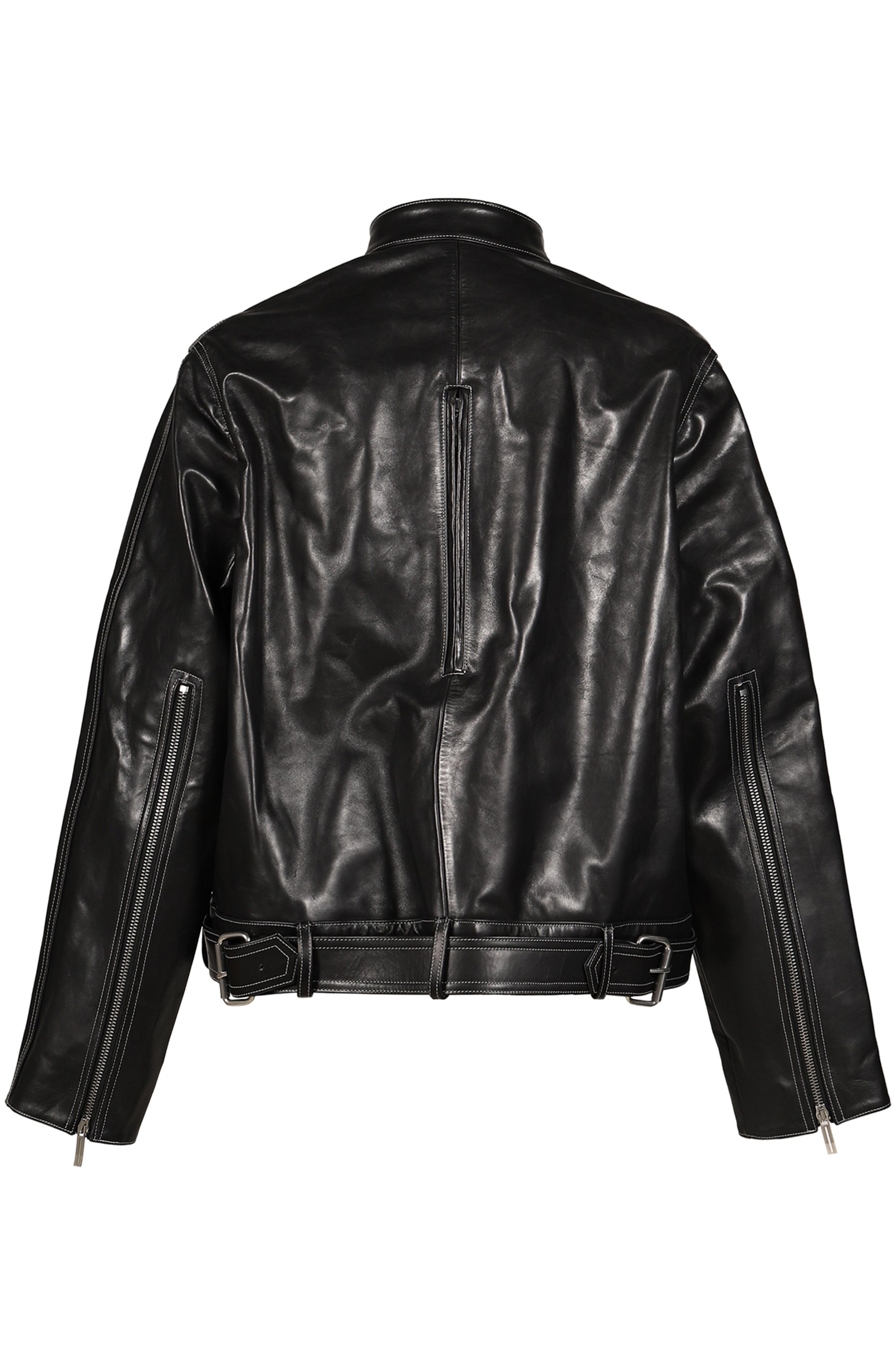 LOCKLINE LEATHER JACKET / BLK